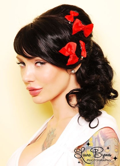 black pin up hairstyles