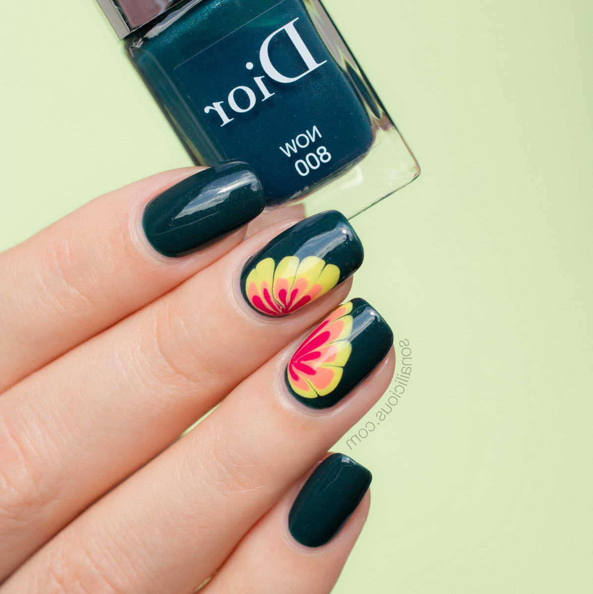 flower designs for nails