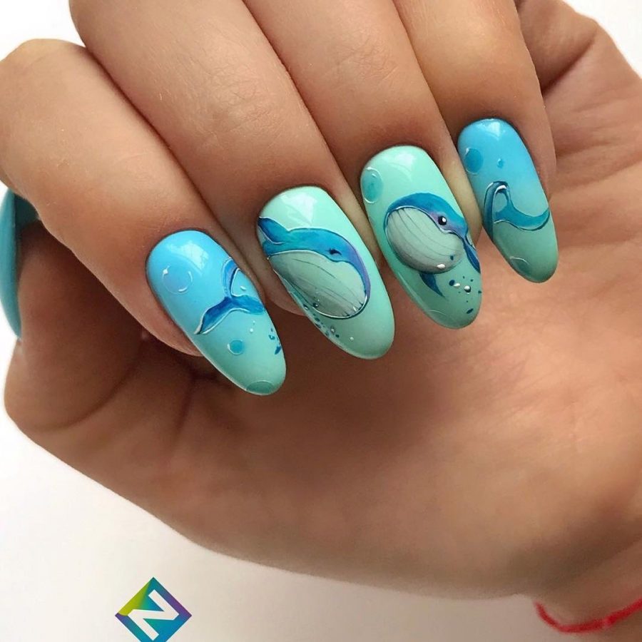 cute summer acrylic nails