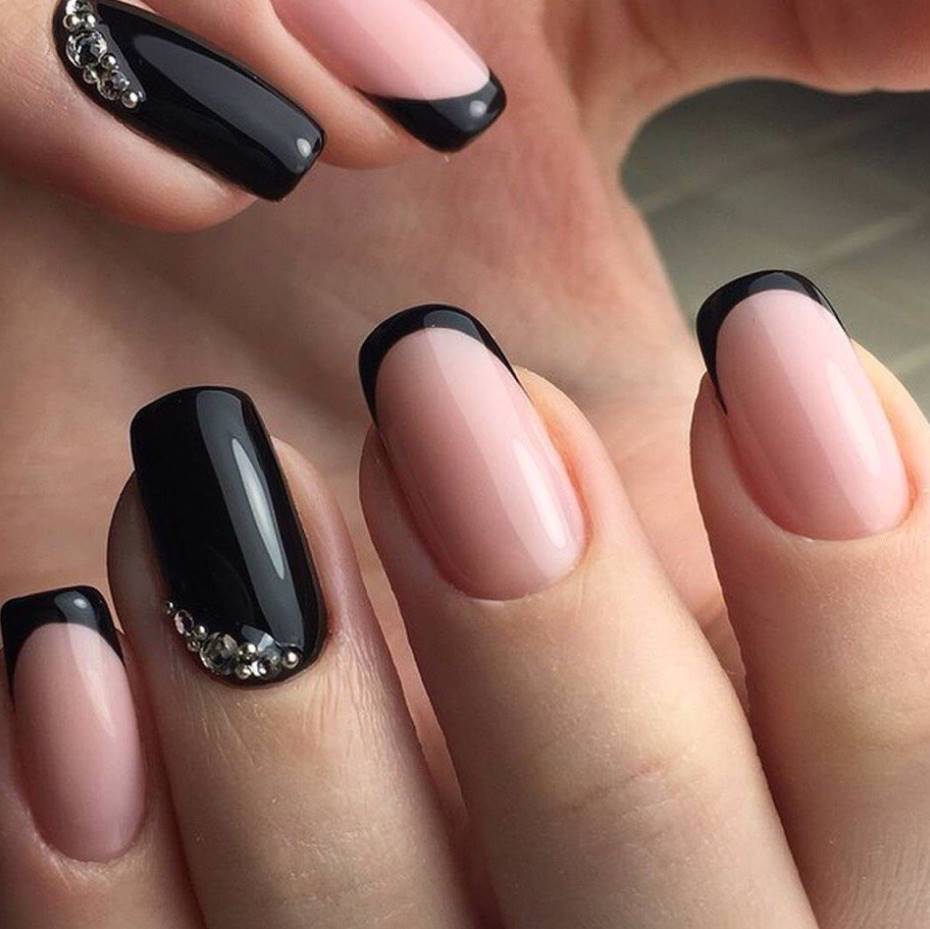acrylic nails with gel polish