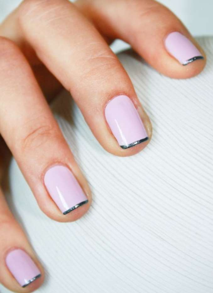 french tip nail designs for short nails
