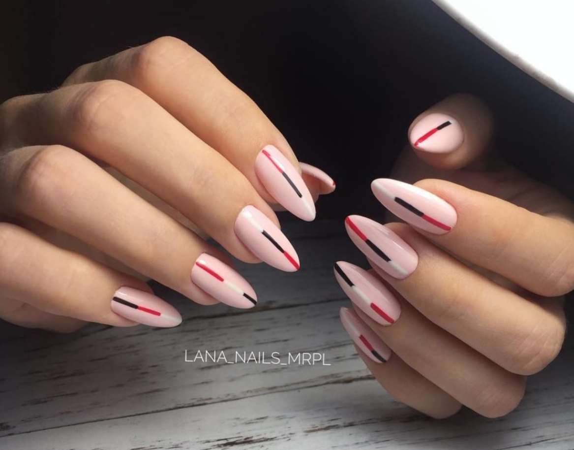 light pink acrylic nails
