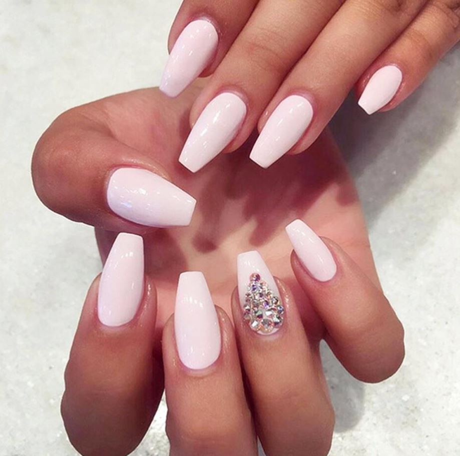 light pink ballerina nails