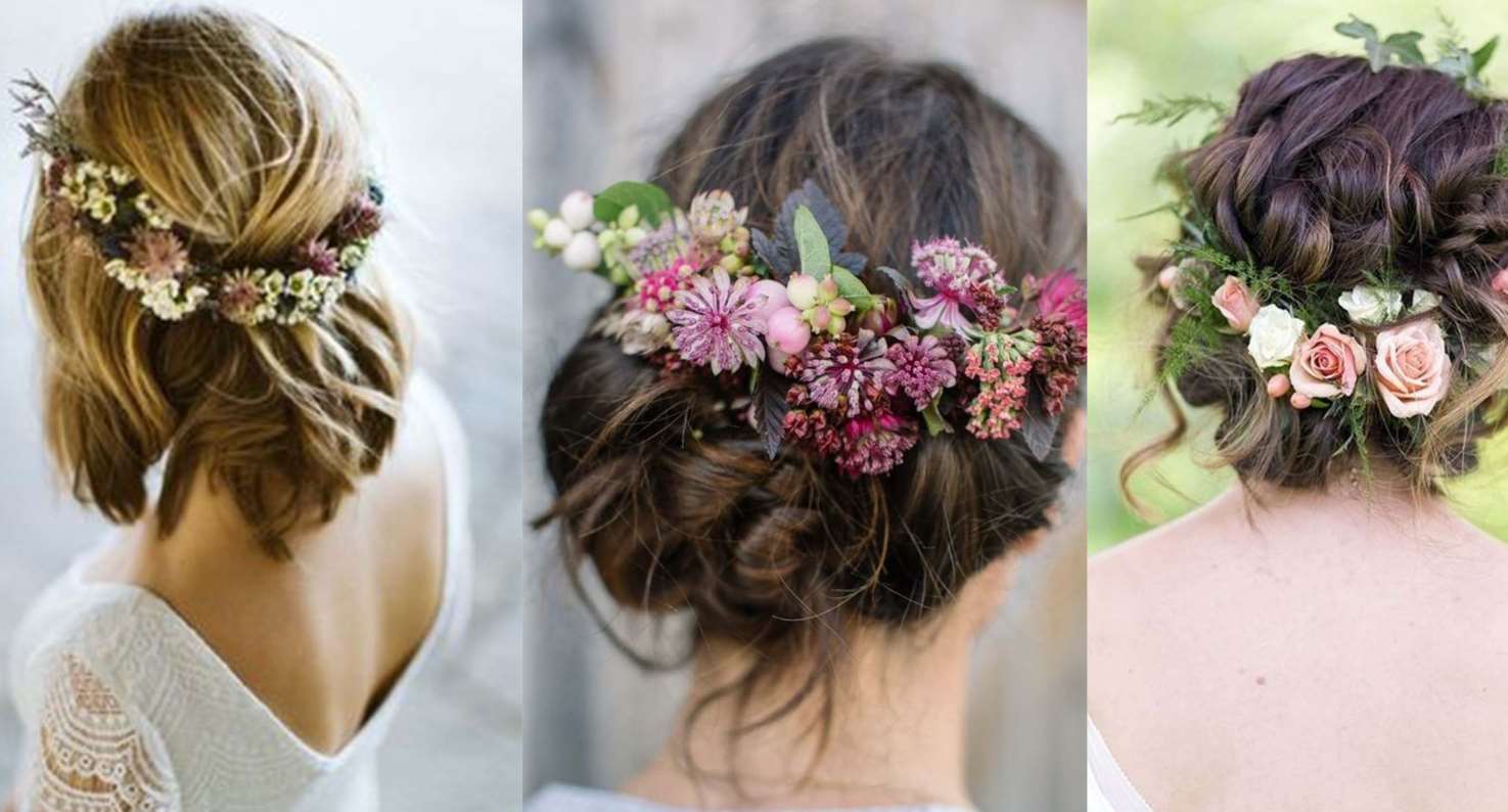 wedding hairstyles with flower