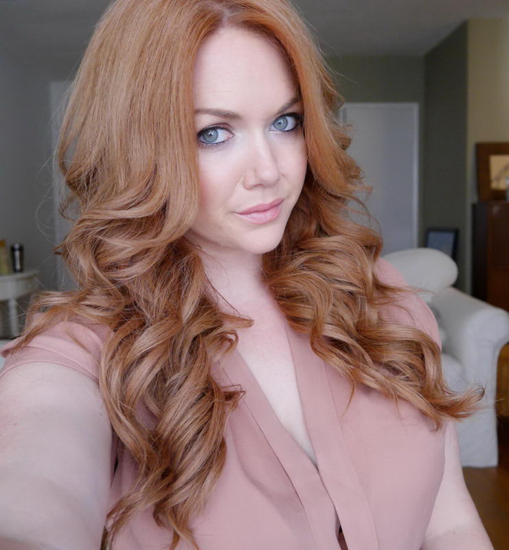 curly strawberry blonde hair