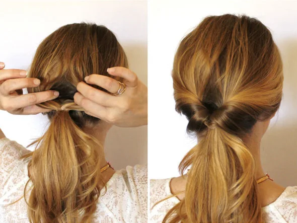 Inverted Ponytail hair style
